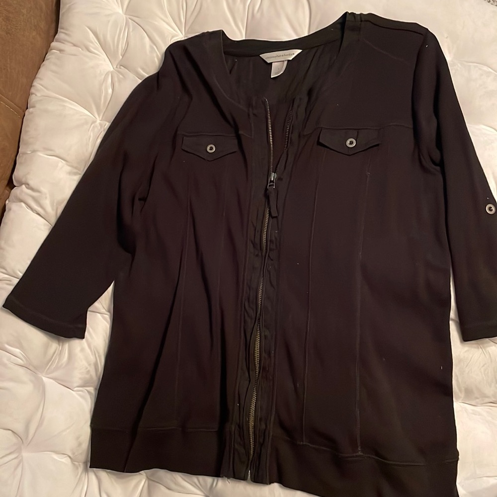 Christopher & banks zip up jacket.